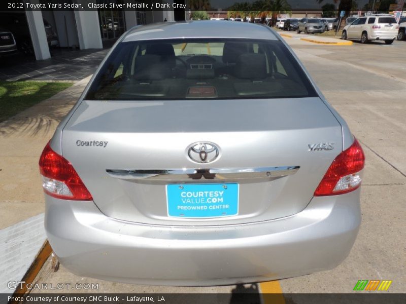 Classic Silver Metallic / Dark Gray 2012 Toyota Yaris Sedan