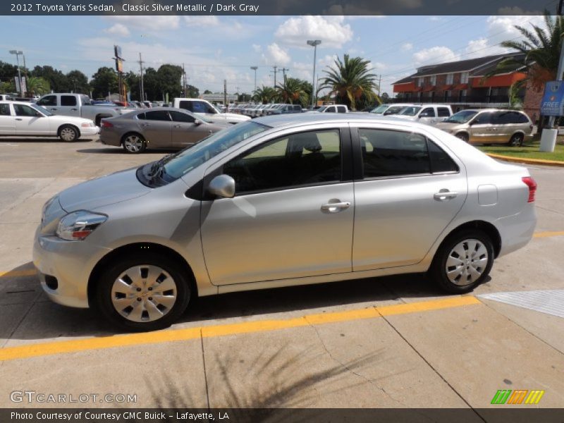 Classic Silver Metallic / Dark Gray 2012 Toyota Yaris Sedan