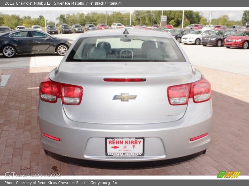 Silver Ice Metallic / Jet Black/Titanium 2013 Chevrolet Malibu LS