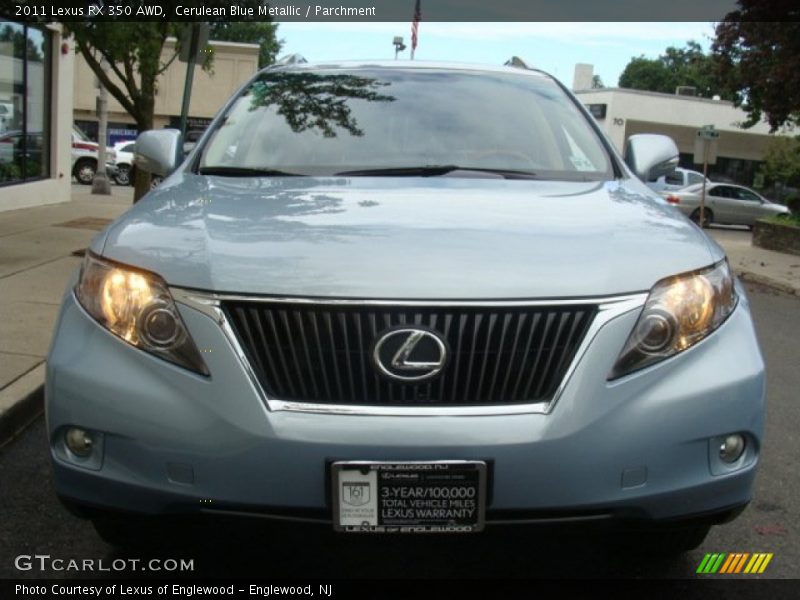 Cerulean Blue Metallic / Parchment 2011 Lexus RX 350 AWD