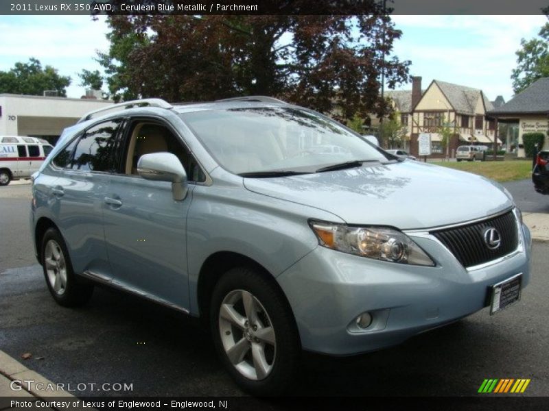 Cerulean Blue Metallic / Parchment 2011 Lexus RX 350 AWD