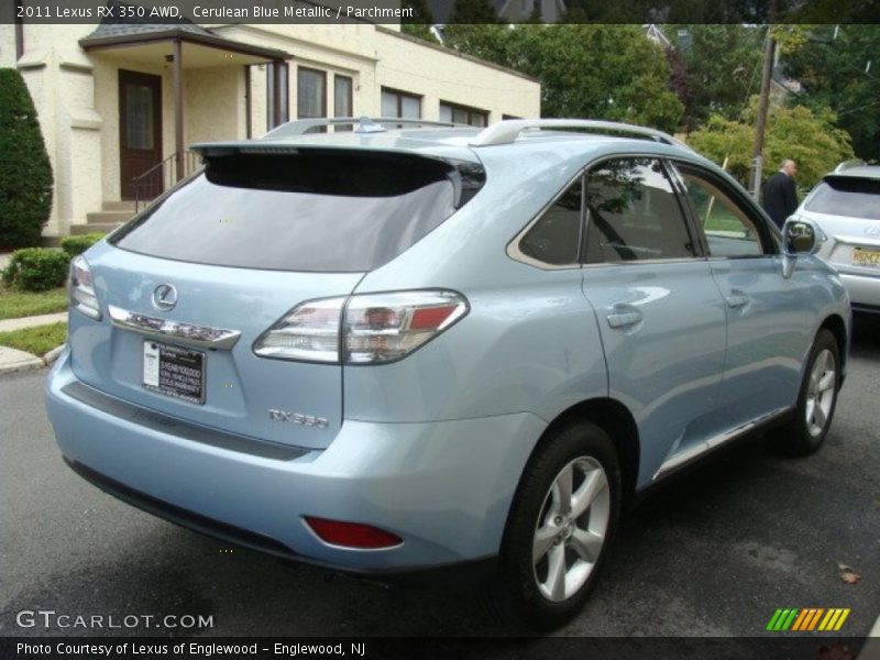 Cerulean Blue Metallic / Parchment 2011 Lexus RX 350 AWD