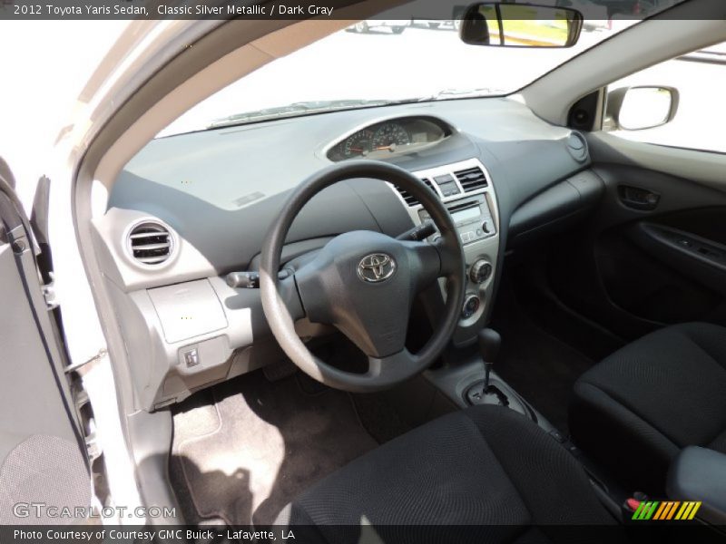 Classic Silver Metallic / Dark Gray 2012 Toyota Yaris Sedan