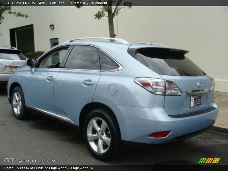 Cerulean Blue Metallic / Parchment 2011 Lexus RX 350 AWD