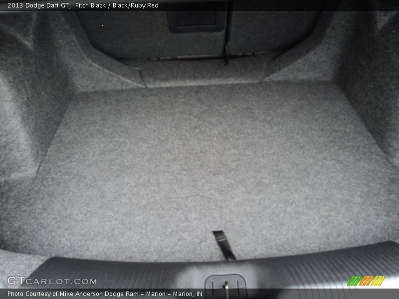 Pitch Black / Black/Ruby Red 2013 Dodge Dart GT