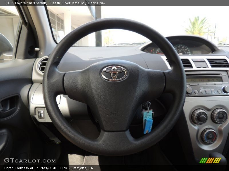 Classic Silver Metallic / Dark Gray 2012 Toyota Yaris Sedan