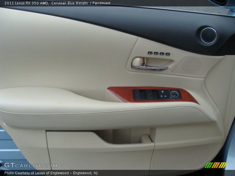 Cerulean Blue Metallic / Parchment 2011 Lexus RX 350 AWD