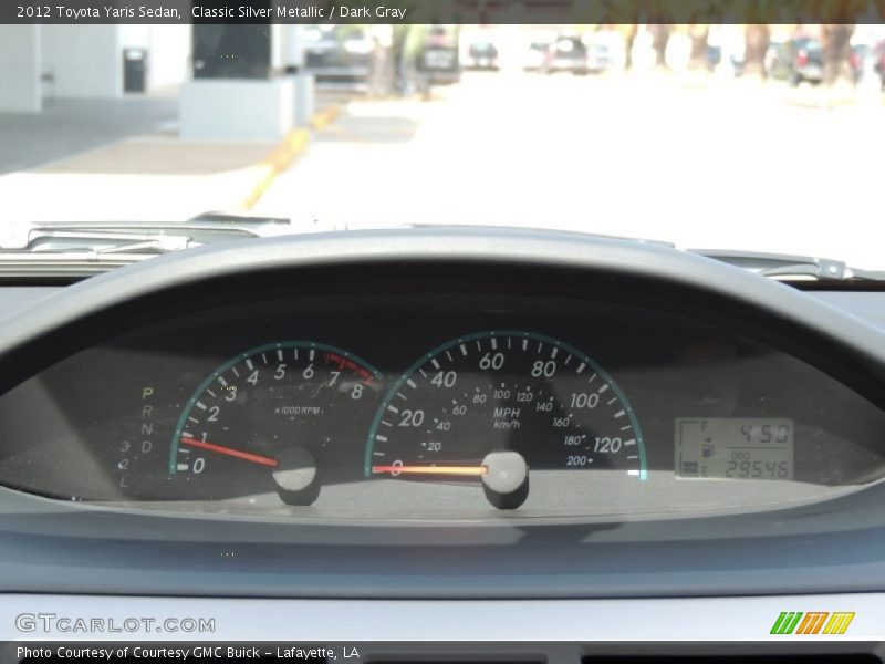 Classic Silver Metallic / Dark Gray 2012 Toyota Yaris Sedan