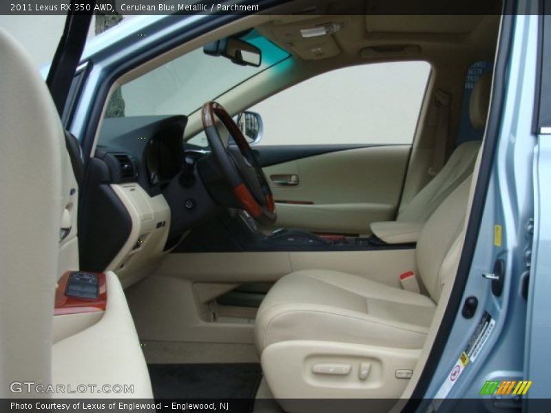 Cerulean Blue Metallic / Parchment 2011 Lexus RX 350 AWD