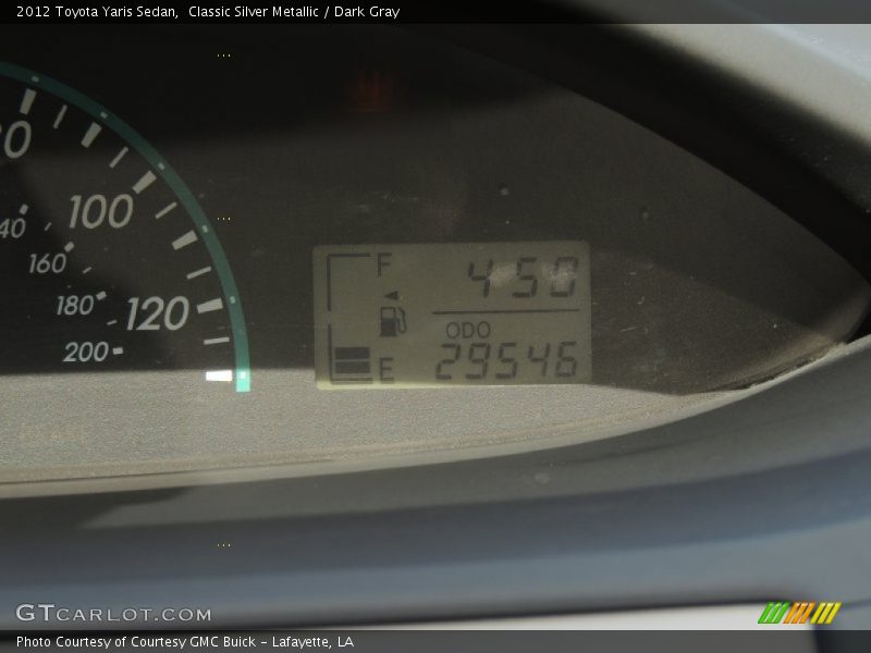 Classic Silver Metallic / Dark Gray 2012 Toyota Yaris Sedan