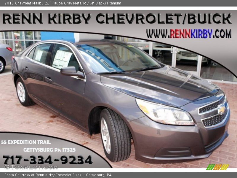 Taupe Gray Metallic / Jet Black/Titanium 2013 Chevrolet Malibu LS