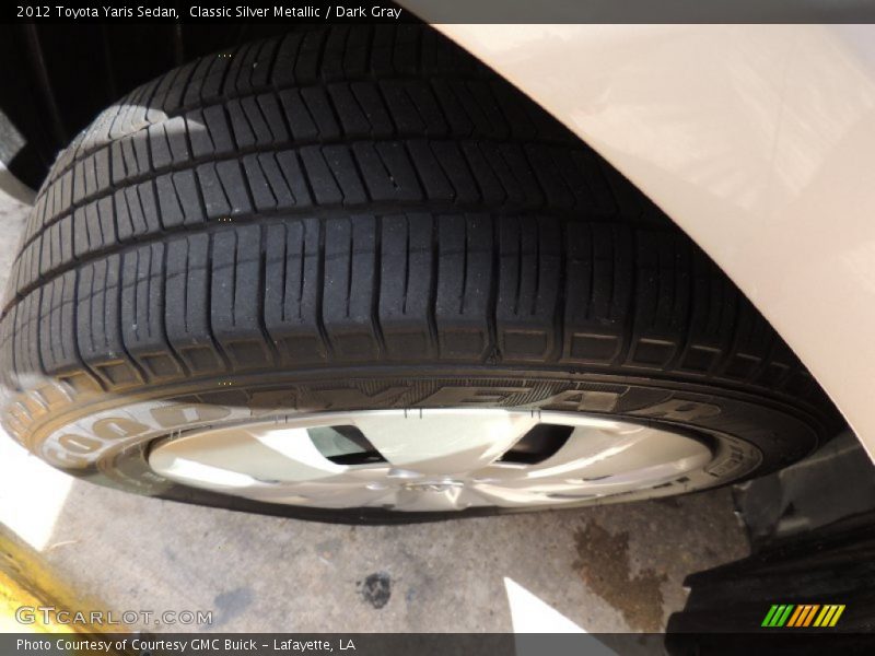 Classic Silver Metallic / Dark Gray 2012 Toyota Yaris Sedan