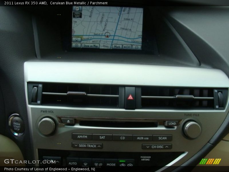 Cerulean Blue Metallic / Parchment 2011 Lexus RX 350 AWD