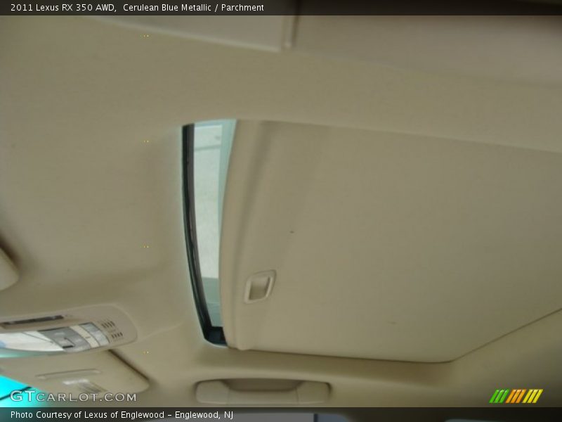Cerulean Blue Metallic / Parchment 2011 Lexus RX 350 AWD