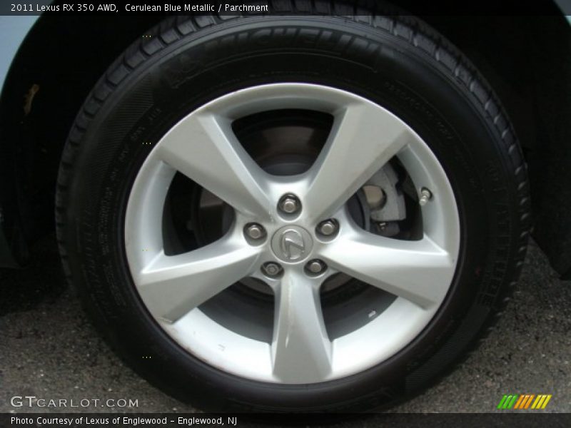 Cerulean Blue Metallic / Parchment 2011 Lexus RX 350 AWD
