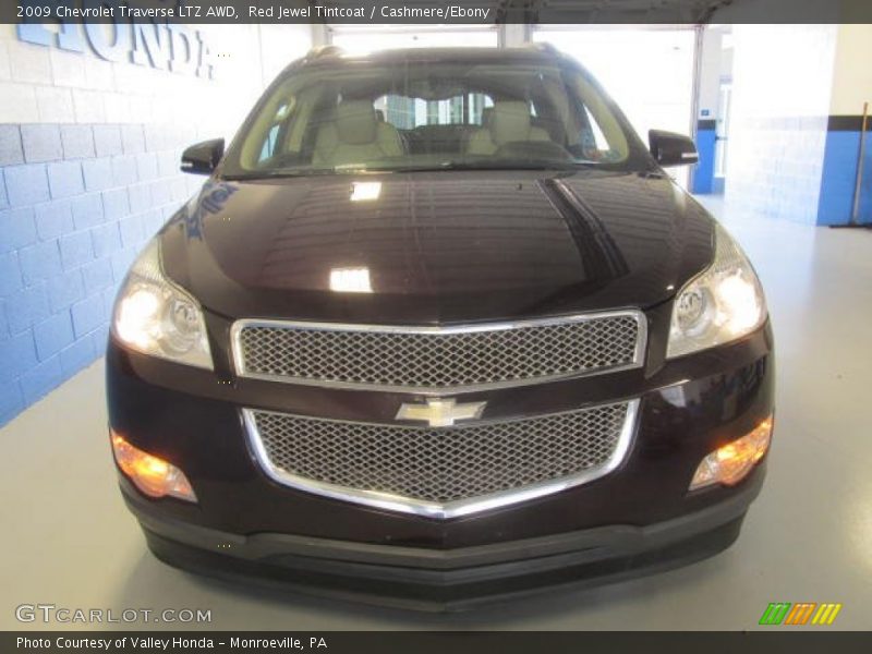 Red Jewel Tintcoat / Cashmere/Ebony 2009 Chevrolet Traverse LTZ AWD