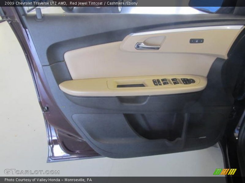 Red Jewel Tintcoat / Cashmere/Ebony 2009 Chevrolet Traverse LTZ AWD