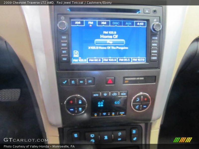 Red Jewel Tintcoat / Cashmere/Ebony 2009 Chevrolet Traverse LTZ AWD