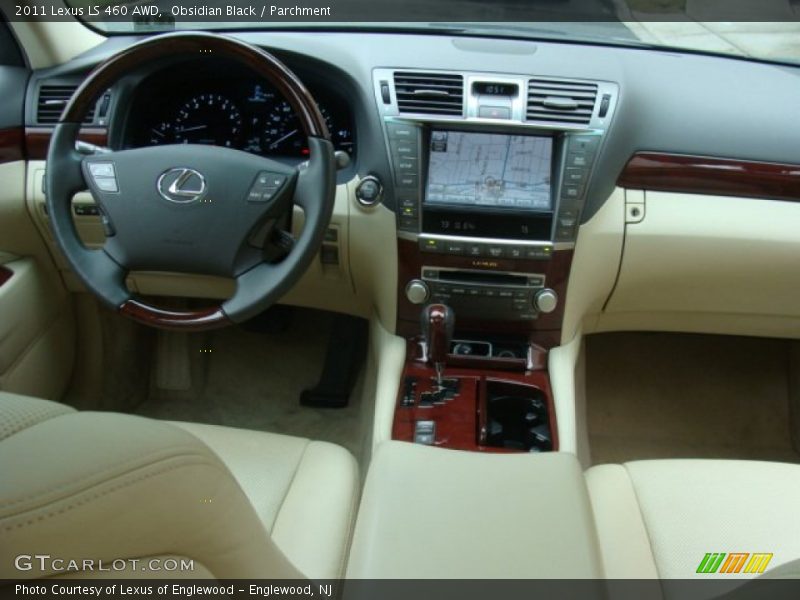 Obsidian Black / Parchment 2011 Lexus LS 460 AWD