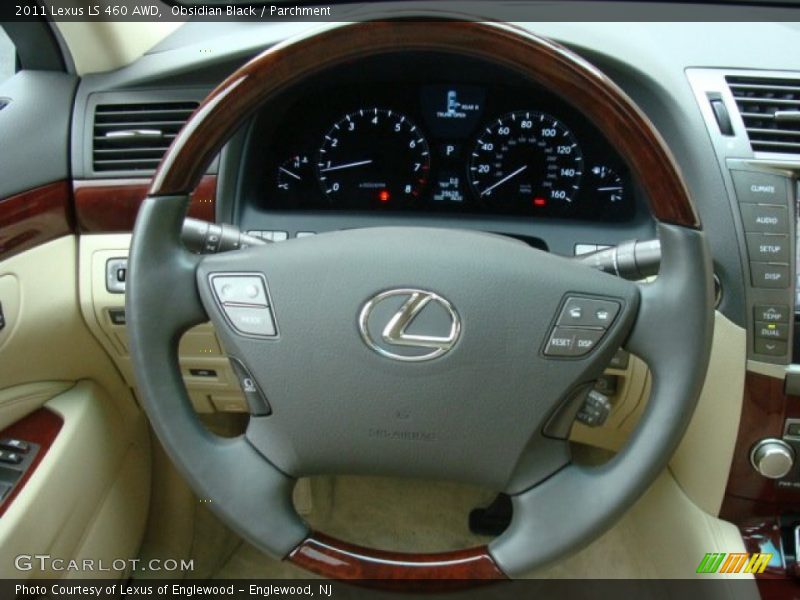 Obsidian Black / Parchment 2011 Lexus LS 460 AWD