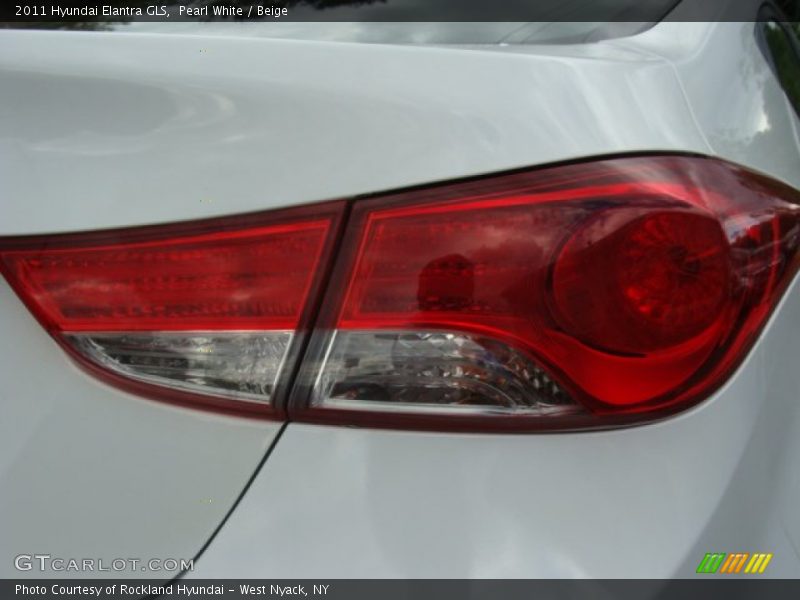 Pearl White / Beige 2011 Hyundai Elantra GLS