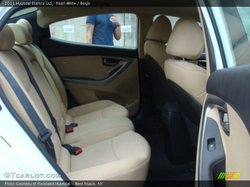 Pearl White / Beige 2011 Hyundai Elantra GLS