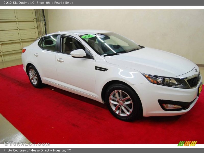 Snow White Pearl / Beige 2012 Kia Optima LX