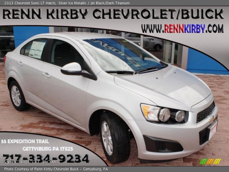 Silver Ice Metallic / Jet Black/Dark Titanium 2013 Chevrolet Sonic LT Hatch