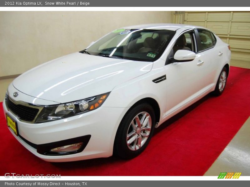 Snow White Pearl / Beige 2012 Kia Optima LX