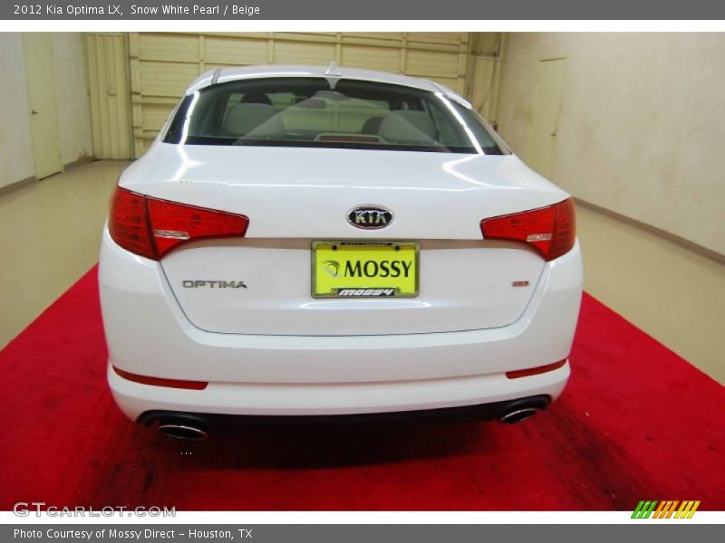 Snow White Pearl / Beige 2012 Kia Optima LX