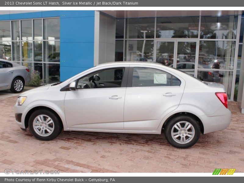 Silver Ice Metallic / Jet Black/Dark Titanium 2013 Chevrolet Sonic LT Hatch