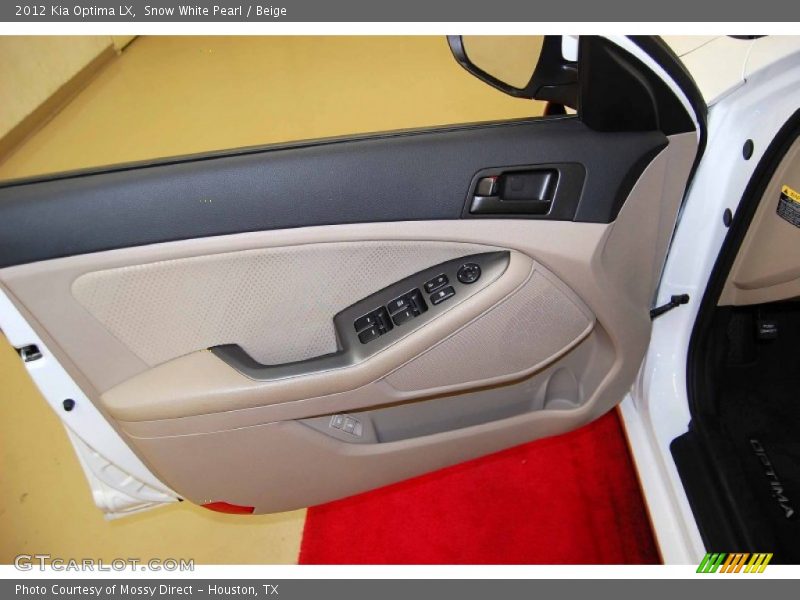 Snow White Pearl / Beige 2012 Kia Optima LX