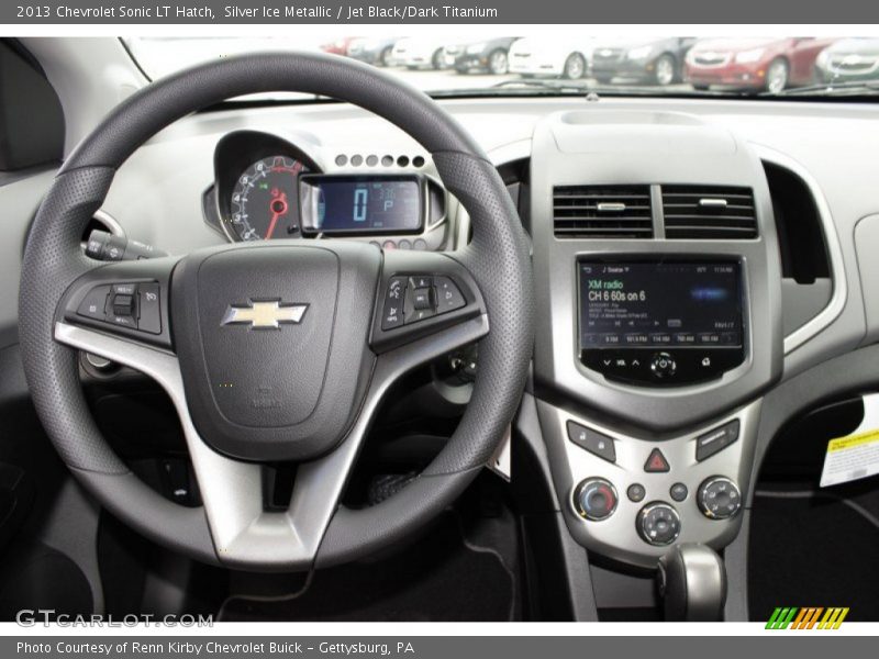 Silver Ice Metallic / Jet Black/Dark Titanium 2013 Chevrolet Sonic LT Hatch