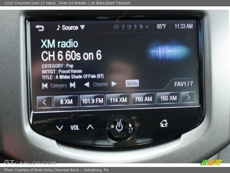 Silver Ice Metallic / Jet Black/Dark Titanium 2013 Chevrolet Sonic LT Hatch