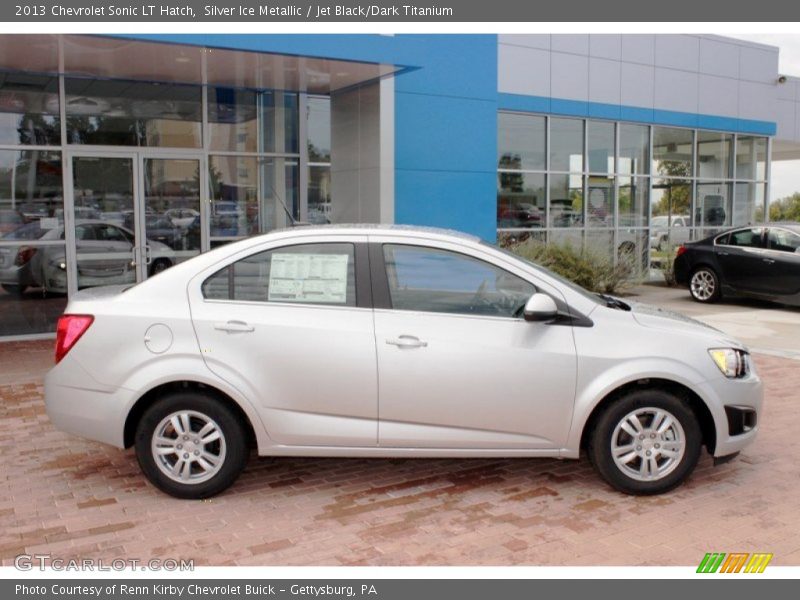 Silver Ice Metallic / Jet Black/Dark Titanium 2013 Chevrolet Sonic LT Hatch