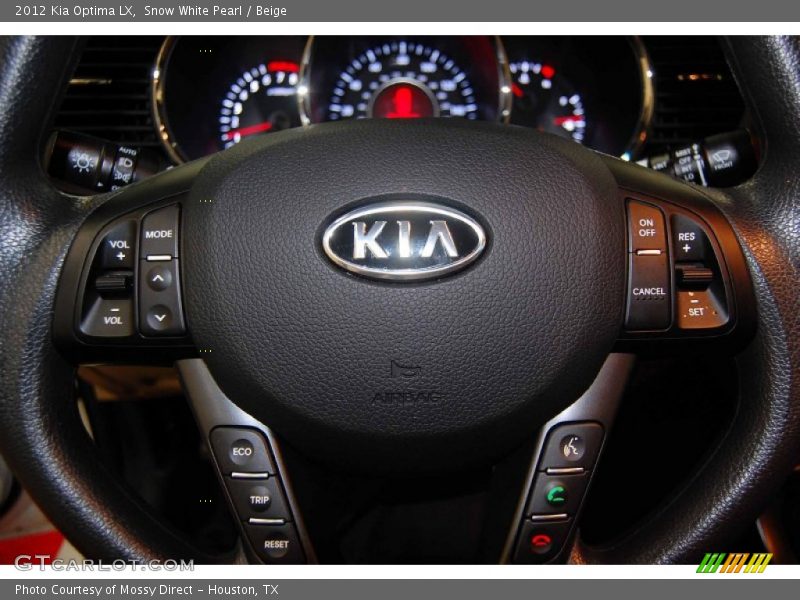 Snow White Pearl / Beige 2012 Kia Optima LX