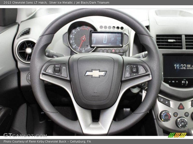 Silver Ice Metallic / Jet Black/Dark Titanium 2013 Chevrolet Sonic LT Hatch