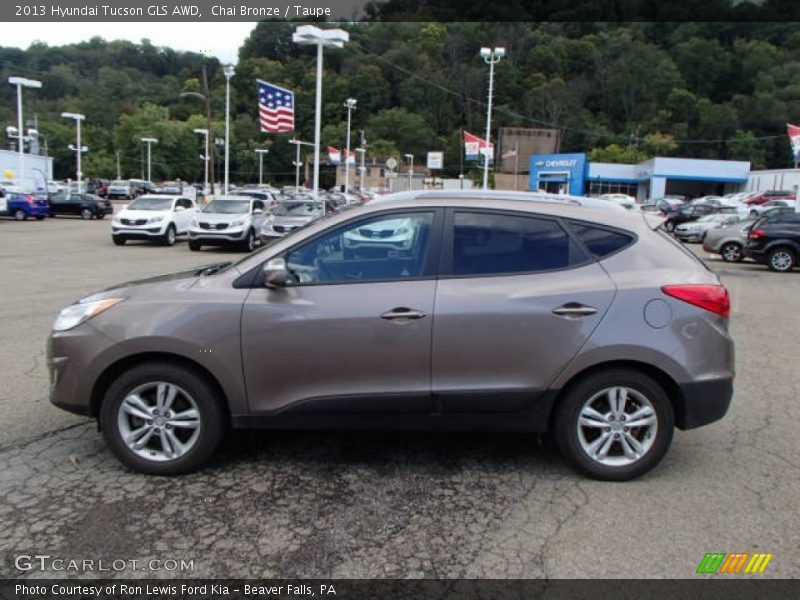 Chai Bronze / Taupe 2013 Hyundai Tucson GLS AWD