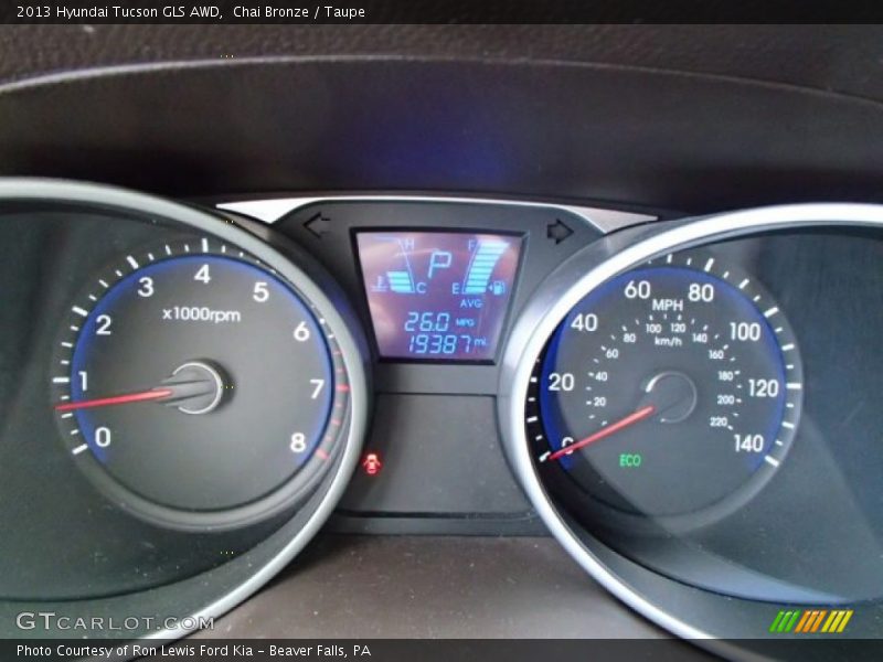 Chai Bronze / Taupe 2013 Hyundai Tucson GLS AWD