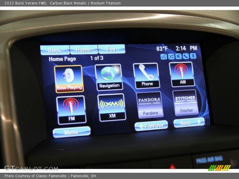 Carbon Black Metallic / Medium Titanium 2013 Buick Verano FWD
