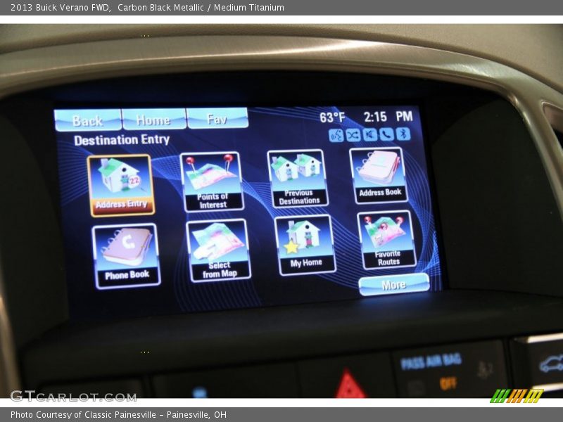 Carbon Black Metallic / Medium Titanium 2013 Buick Verano FWD