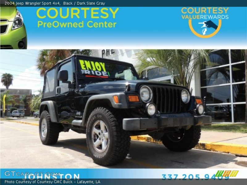 Black / Dark Slate Gray 2004 Jeep Wrangler Sport 4x4