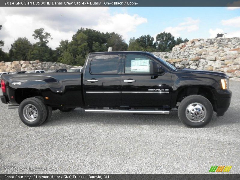 Onyx Black / Ebony 2014 GMC Sierra 3500HD Denali Crew Cab 4x4 Dually
