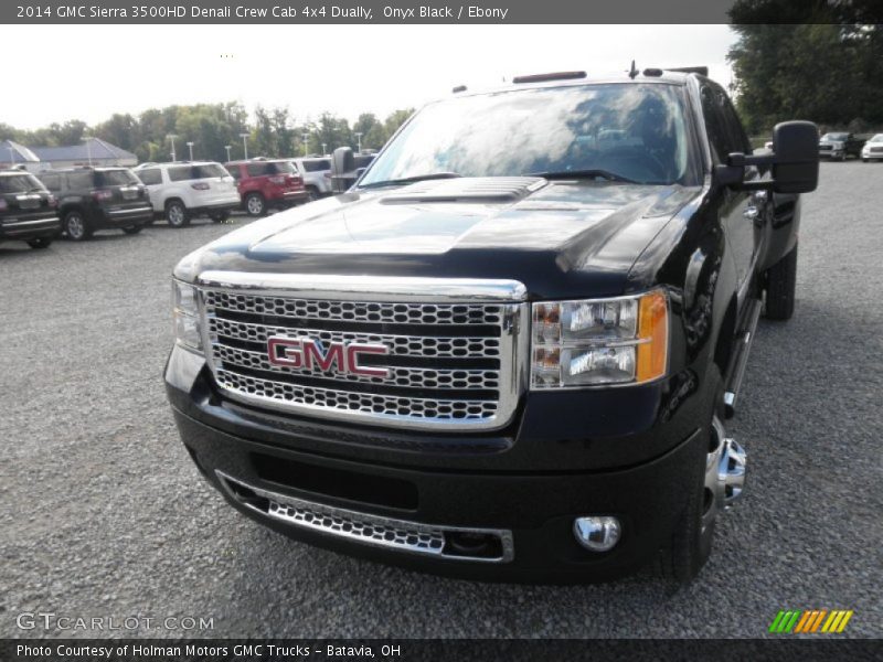 Onyx Black / Ebony 2014 GMC Sierra 3500HD Denali Crew Cab 4x4 Dually