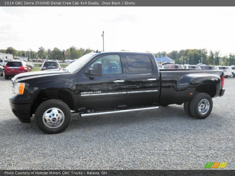 Onyx Black / Ebony 2014 GMC Sierra 3500HD Denali Crew Cab 4x4 Dually
