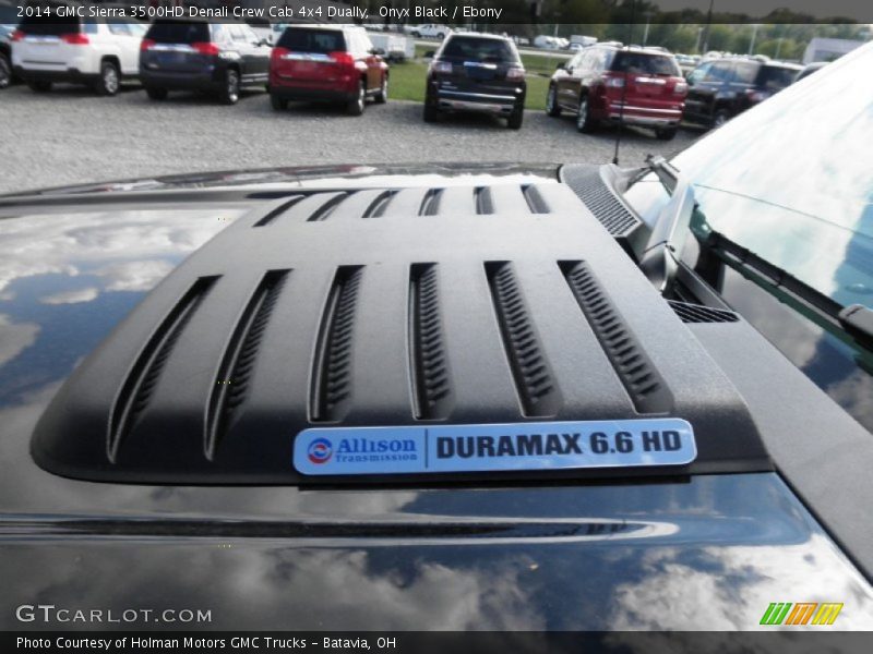 Onyx Black / Ebony 2014 GMC Sierra 3500HD Denali Crew Cab 4x4 Dually