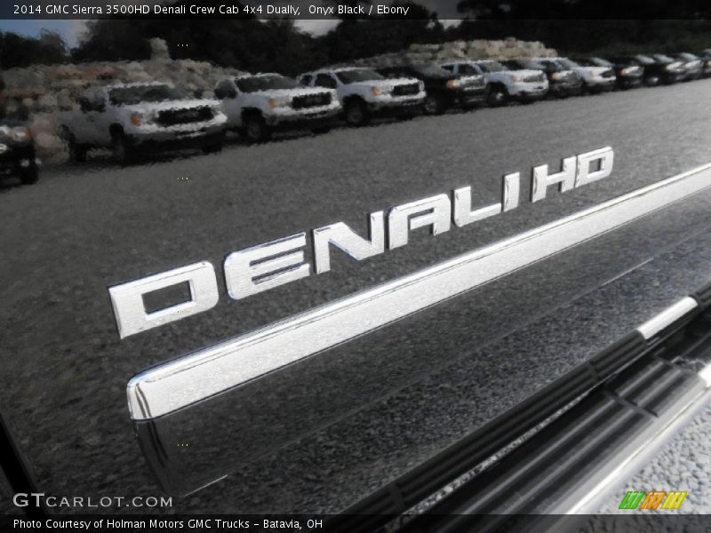 Onyx Black / Ebony 2014 GMC Sierra 3500HD Denali Crew Cab 4x4 Dually