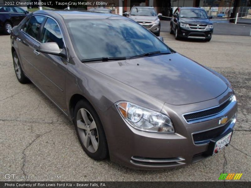 Taupe Gray Metallic / Ebony 2012 Chevrolet Malibu LT