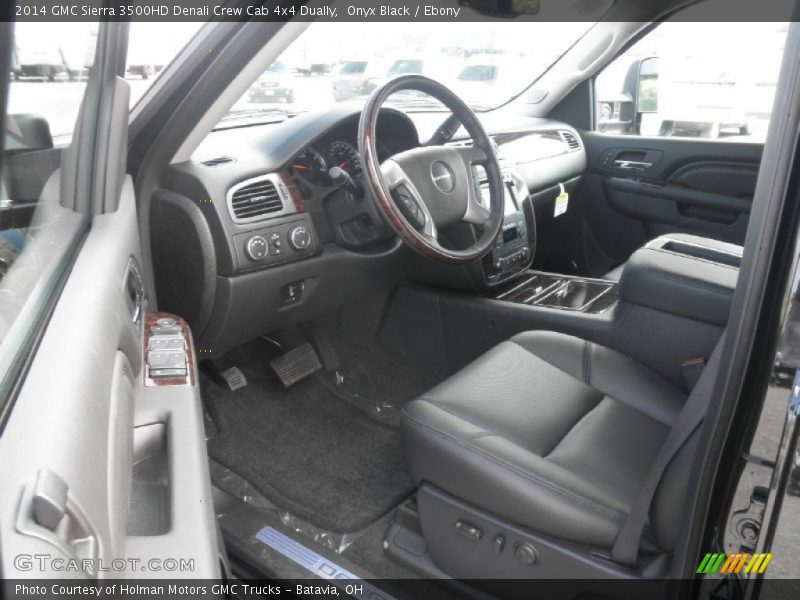 Onyx Black / Ebony 2014 GMC Sierra 3500HD Denali Crew Cab 4x4 Dually