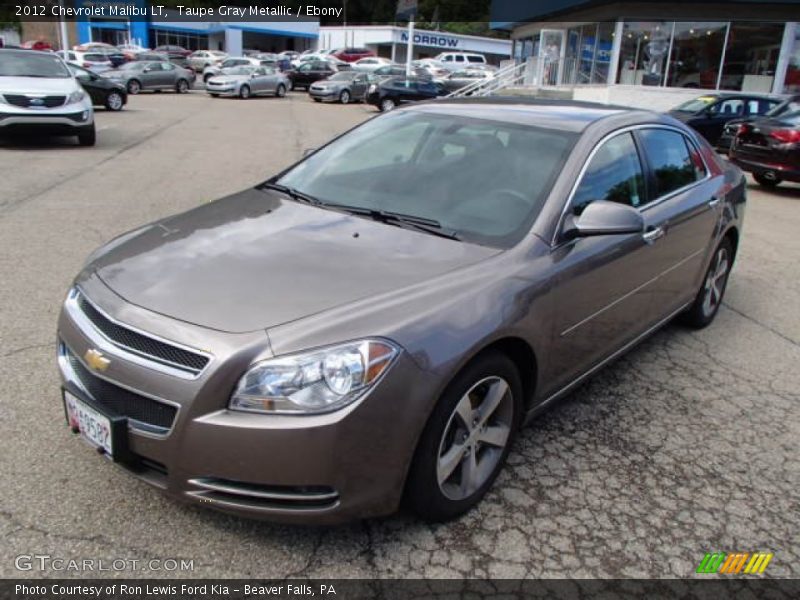 Taupe Gray Metallic / Ebony 2012 Chevrolet Malibu LT